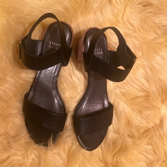 STUART WEITZMAN Broadband Leather City sandals - Picture 6 of 10
